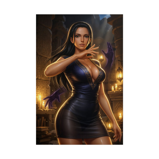 Nico Robin One Piece Poster Anime Pirate Woman Wall Art Dark Hair Girl Print Adventure Character Gaming Room Decor Gift