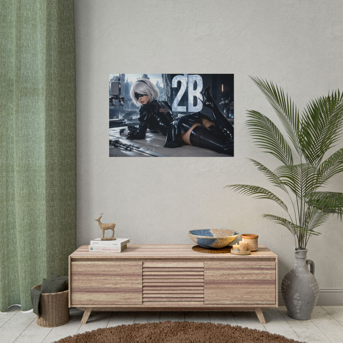 Gaming Wall Art 2B NieR Poster Game Room Decor Gamer Gift Print Wall Decor