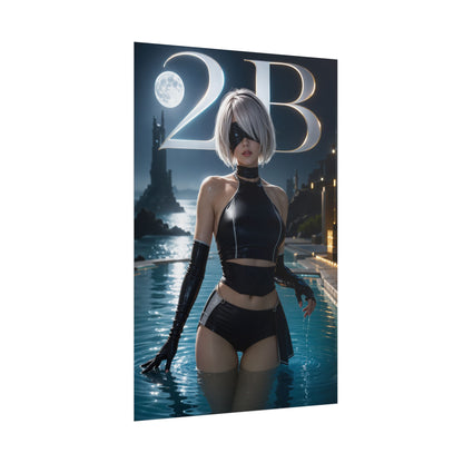 Game Room Decor 2B Wall Art Poster Collectible Character Print Collector Gift