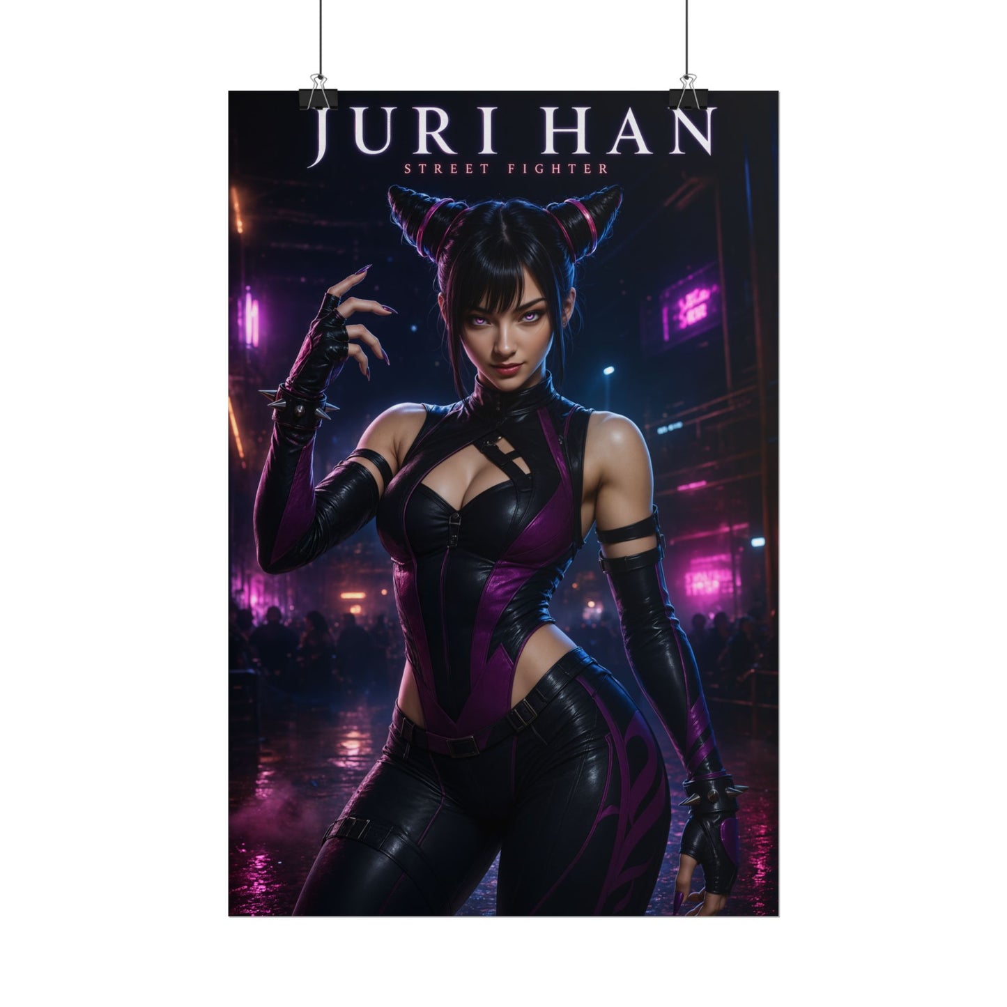 Juri Han Poster, Street Fighter Wall Art, Gaming Poster, Gamer Decor