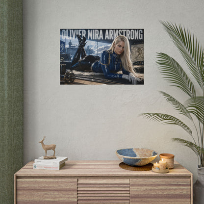 Olivier Mira Armstrong Fullmetal Alchemist Poster Wall Art Character Room Decor