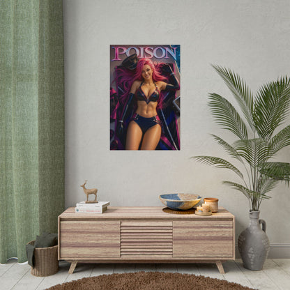 Gaming Wall Art Poison Street Fighter Poster Bedroom Game Room Decor Art Print