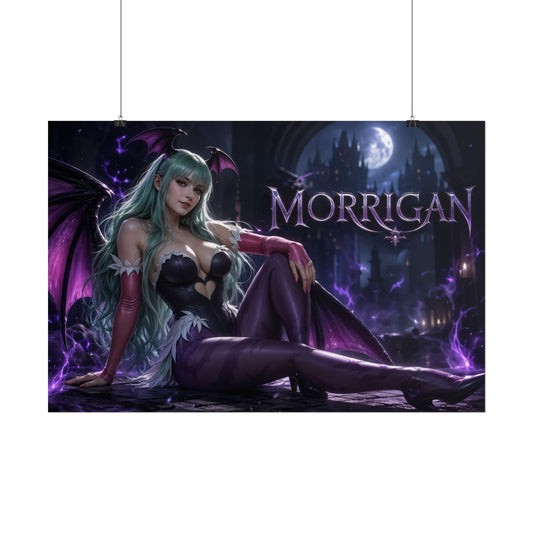 Morrigan Aensland Darkstalkers Poster Wall Art Character Room Decor Collectible
