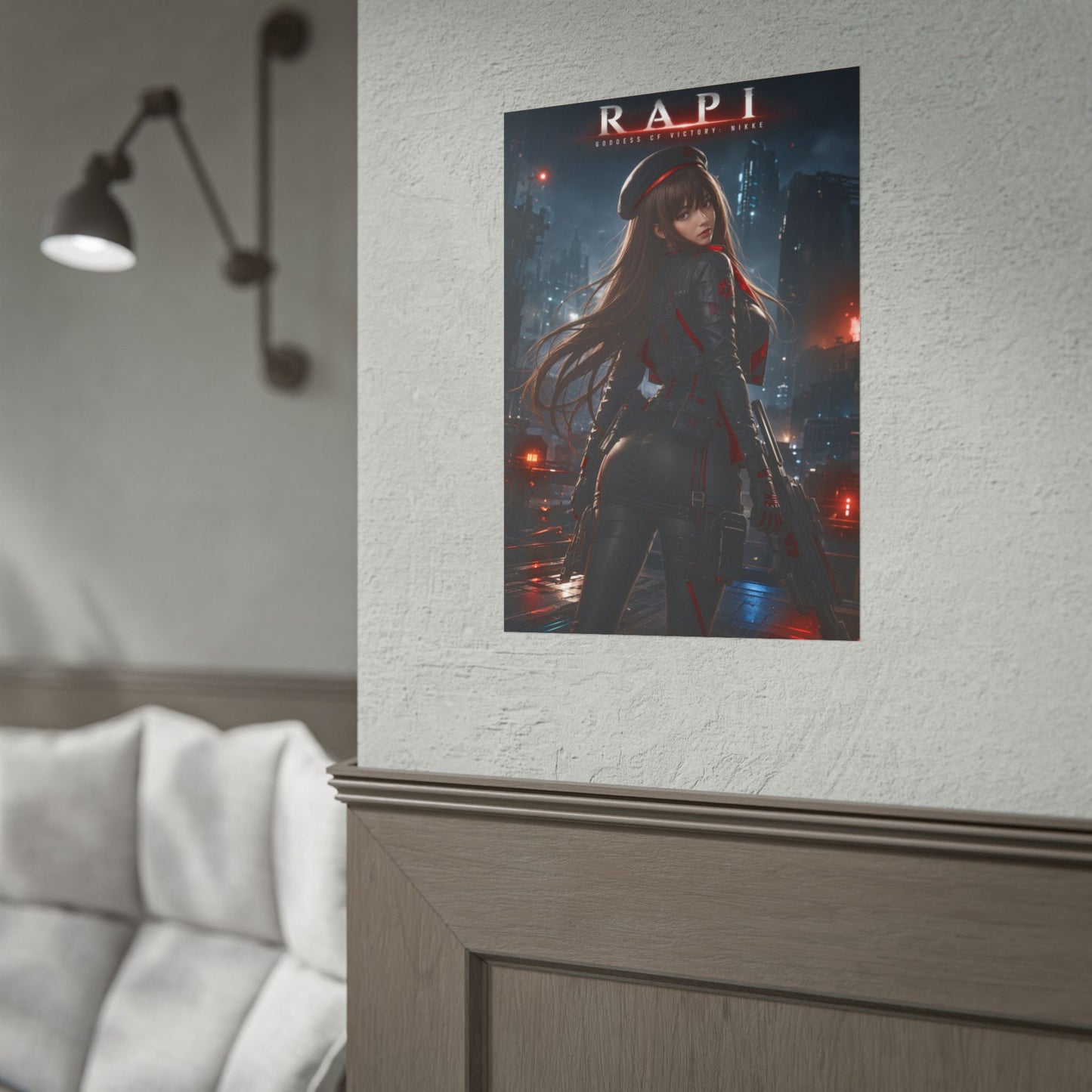 Rapi NIKKE Poster, Goddess of Victory Wall Art, Gaming Print Decor