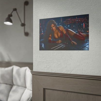 Elektra Comic Poster Character Wall Art Collector Room Decor Art Print
