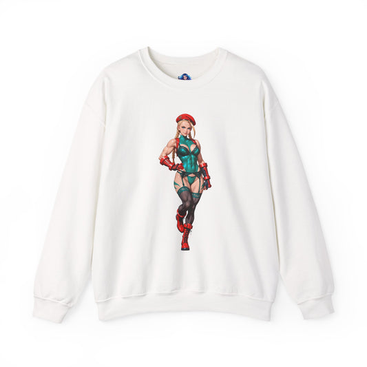 Cammy White Sweatshirt, Street Fighter Rundhalsausschnitt, Gaming-Fanbekleidung für Fans