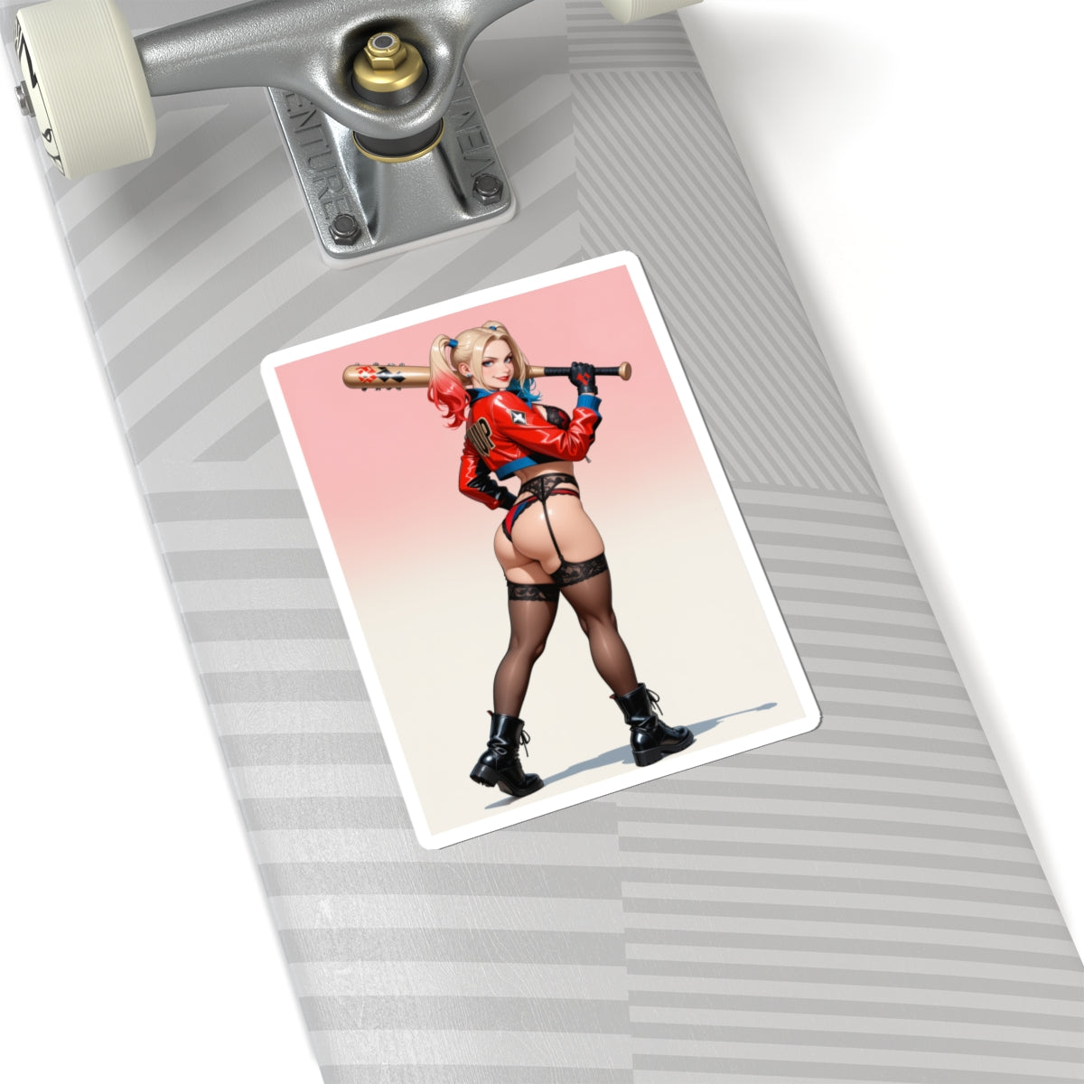 Наклейка Harley Queen – вінілова наклейка преміум-класу з коміксами для використання в приміщенні