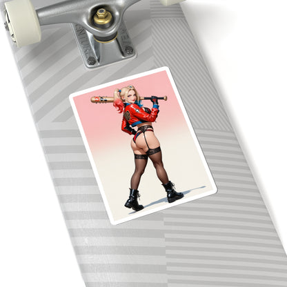 Наклейка Harley Queen – вінілова наклейка преміум-класу з коміксами для використання в приміщенні