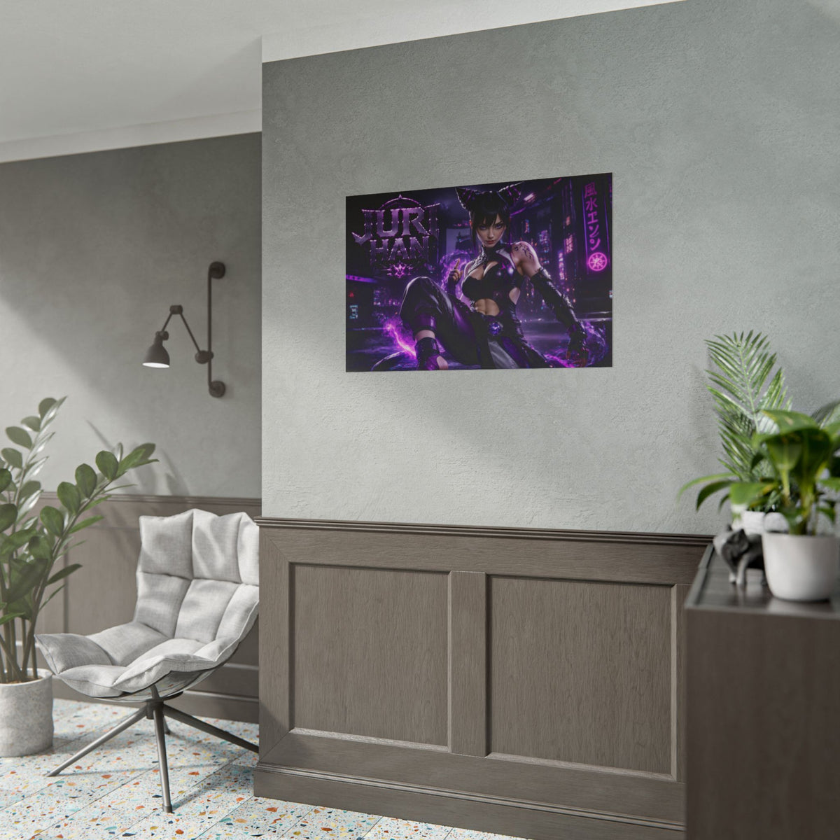 Juri Han Gaming Poster Wall Art Gamer Room Decor Collectible Print