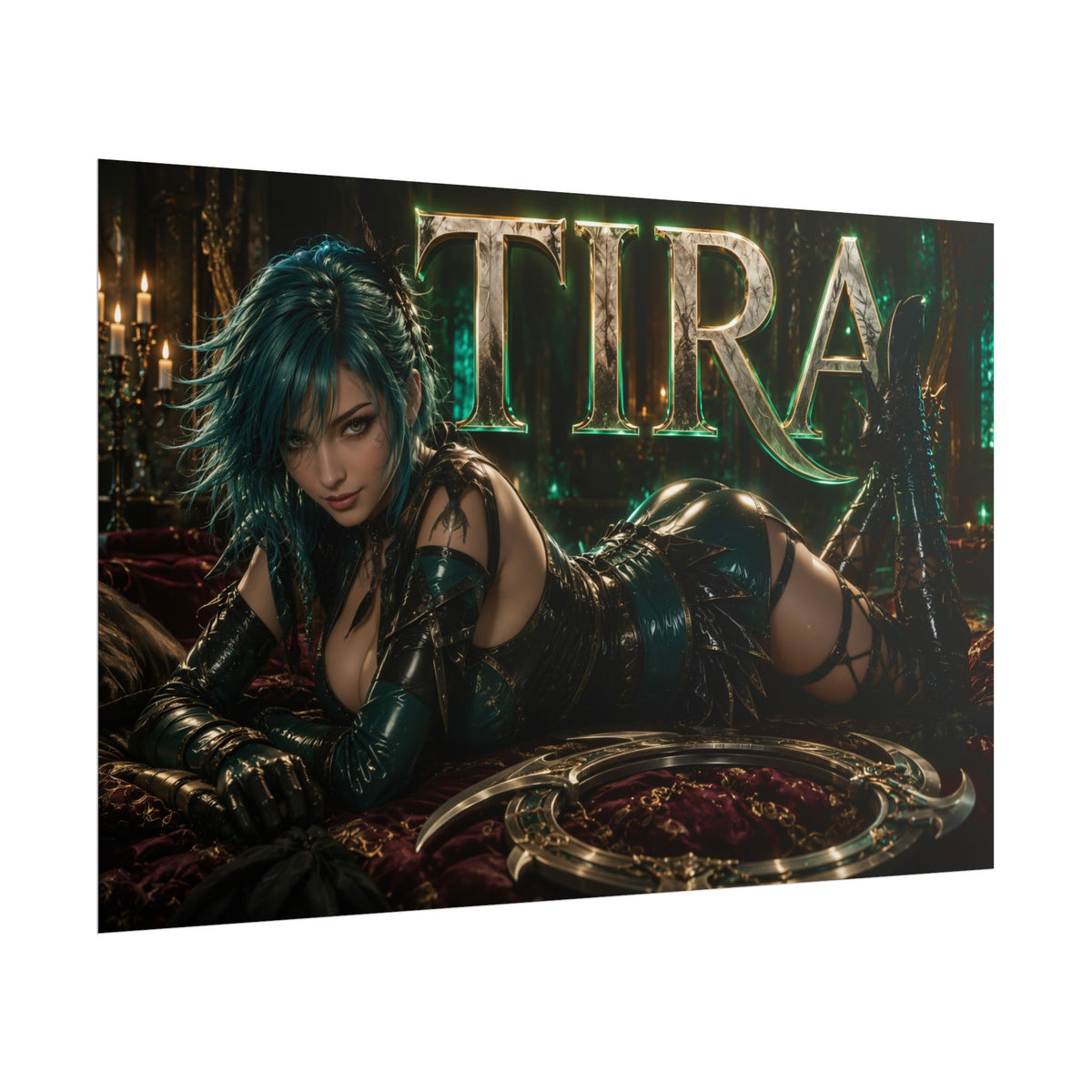 Gaming Wall Art Tira Soulcalibur Poster Game Room Decor Gamer Gift Print