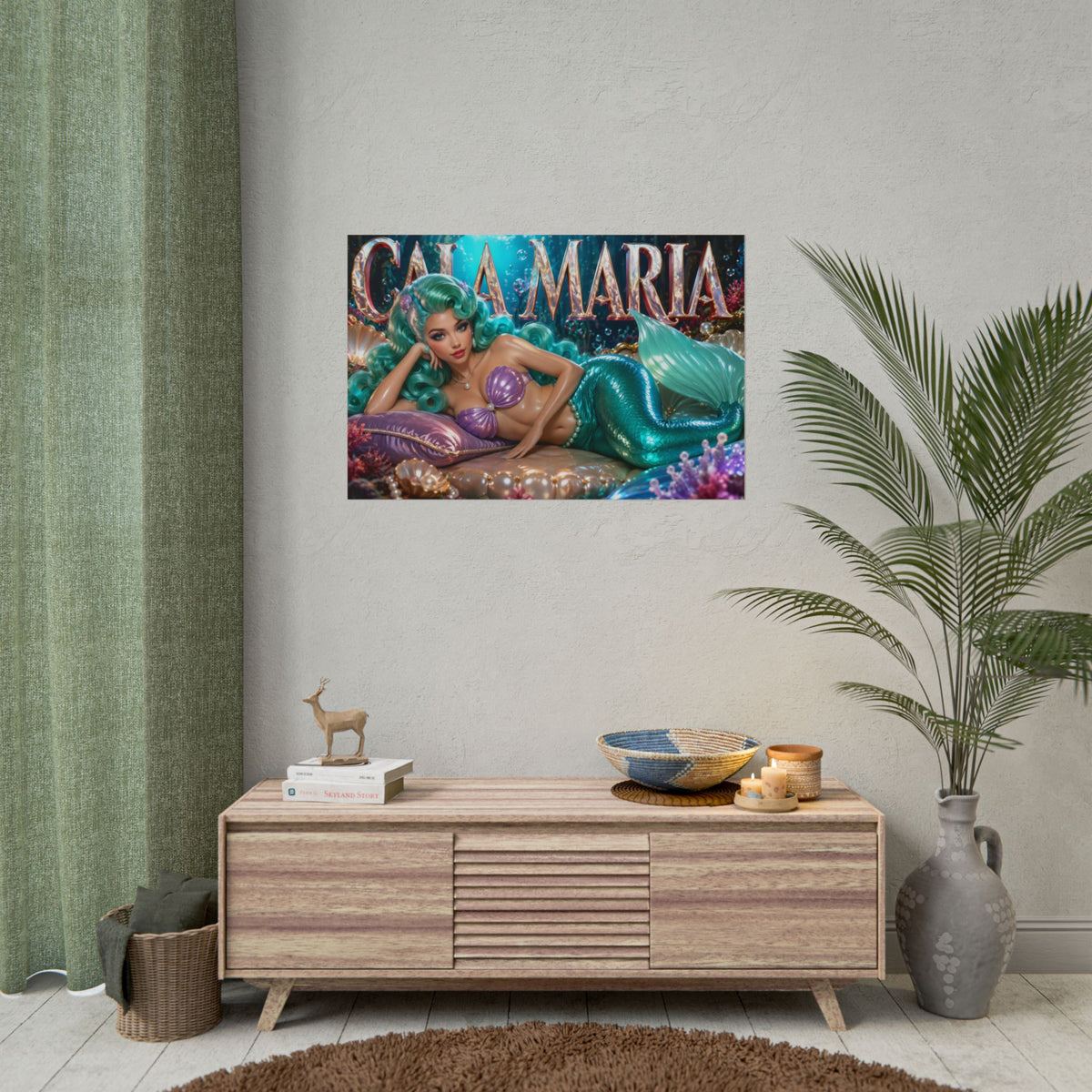 Cala Maria Character Poster Cuphead Gamer Room Wall Art Collectible Decor