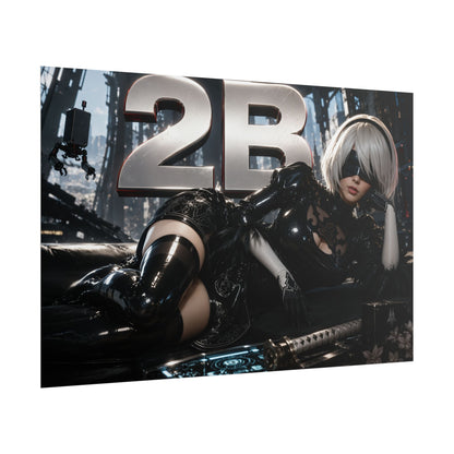 2B NieR Wall Art Poster Gaming Decor Collectible Gamer Gift Collectible Print