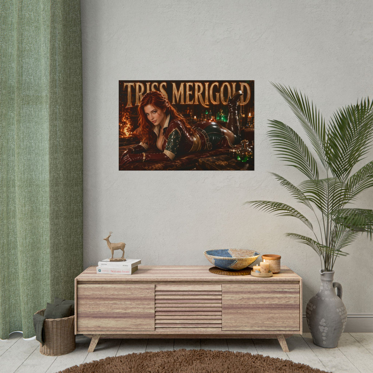 Triss Merigold The Witcher Wall Art Poster Gaming Decor Collectible Gamer Gift