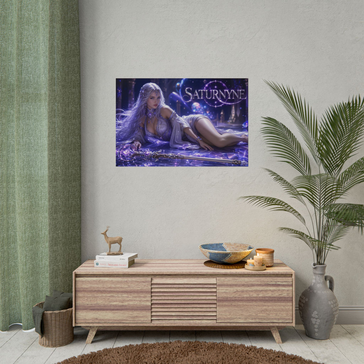Comic Wall Art Saturnyne Poster Heroine Room Decor Collectible Character Print