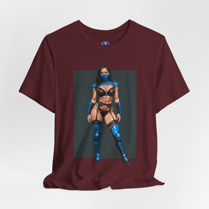 Kitana T-Shirt | Mortal Kombat Grafik-T-Shirt für Gamer &amp; Anime-Fans | Prinzessin Kriegerin Shirt