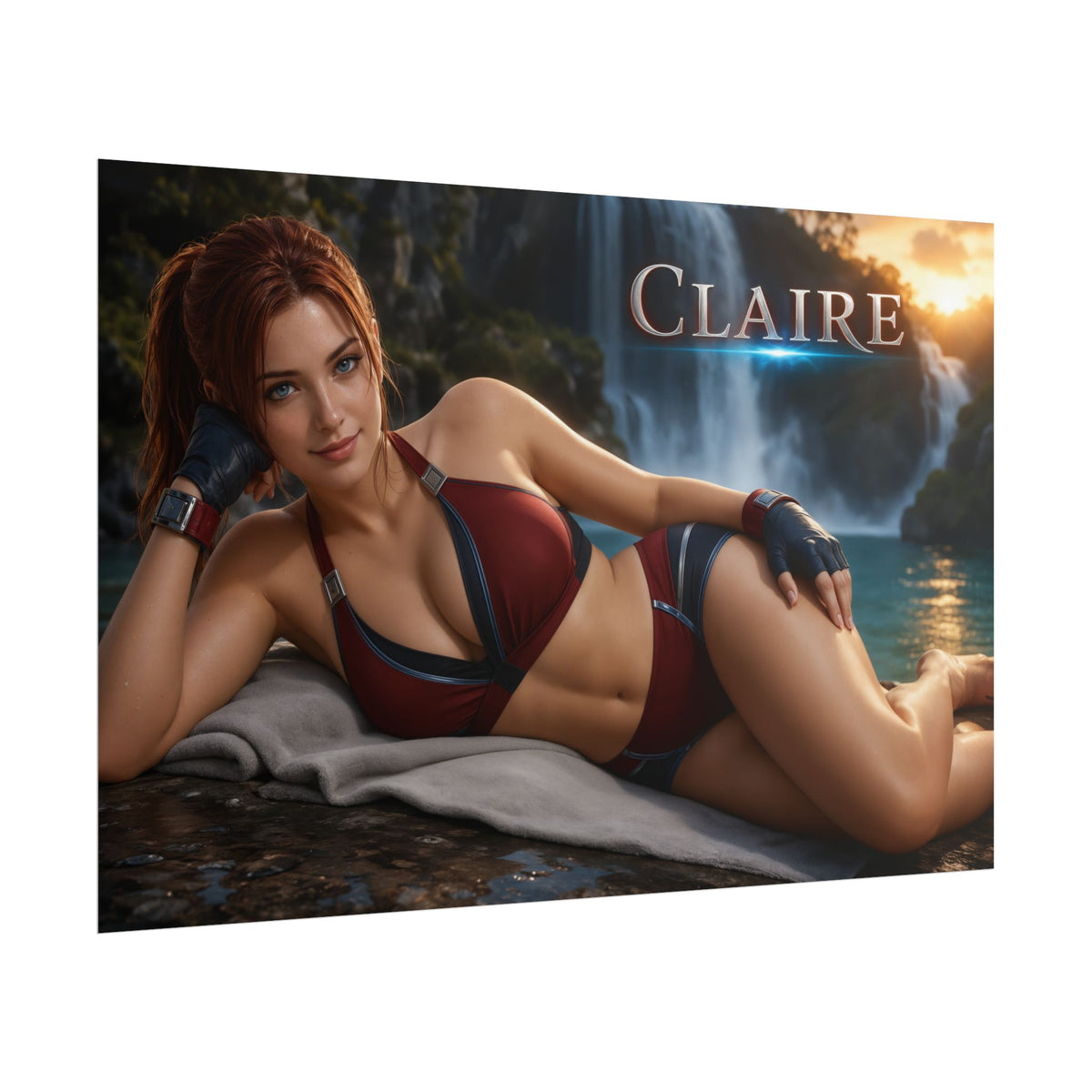 Claire Redfield Poster Gaming Room Wall Decor Character Art Collector Gift