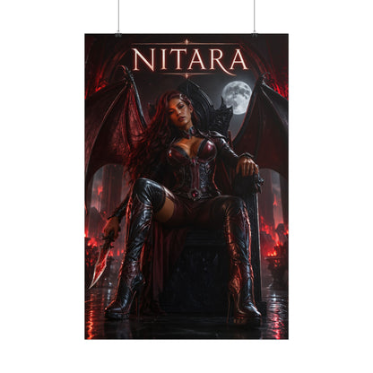 Nitara Mortal Kombat Poster MK Gaming Wall Art Print Decor