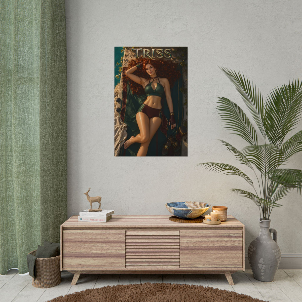 Triss Merigold The Witcher Wall Art Poster Fantasy Bedroom Decor Character Print
