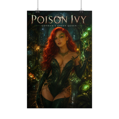 Poison Ivy Poster, DC Comics Wall Art, Superhero Print, Room Decor