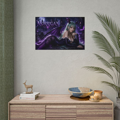 Morrigan Aensland Darkstalkers Poster Wall Art Character Room Decor Collectible
