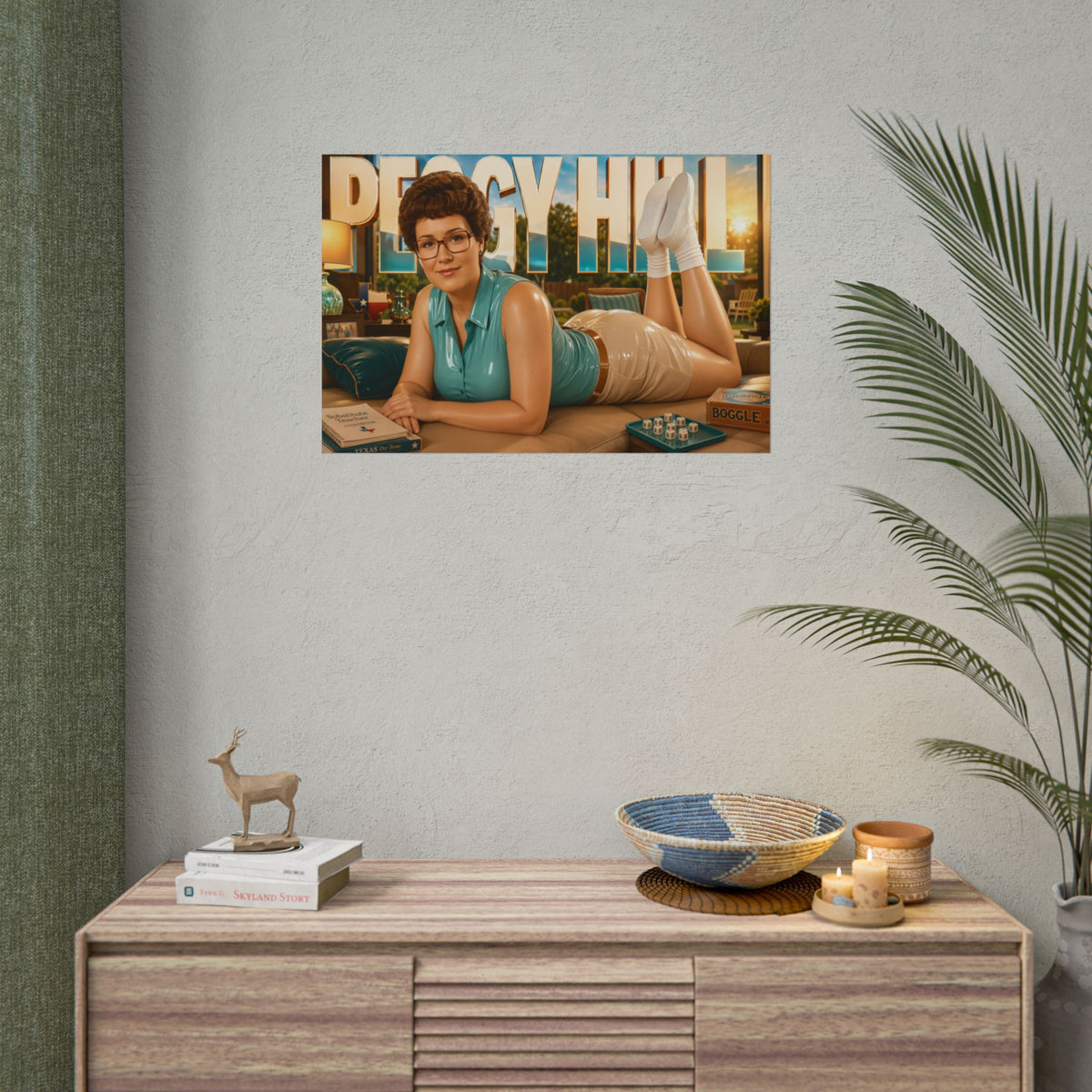 Peggy Hill Character Poster King of the Hill Wall Decor Collectible Art Print