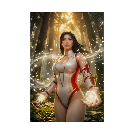 Jun Kazama Tekken Poster, Tekken Wall Art Print, Martial Artist Girl Decor, Fighting Game Wall Art, Gamer Gift