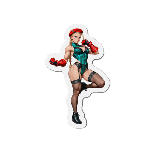 Cammy White Magnet – Street Fighter Fridge Magnet, Anime Fighter Girl Decor