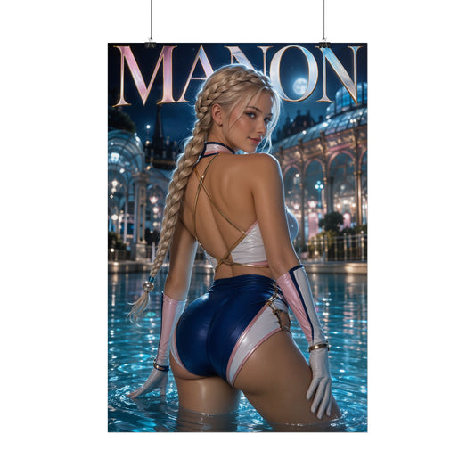 Manon Character Poster Street Fighter Gamer Gift Gaming Setup Wall Decor Print