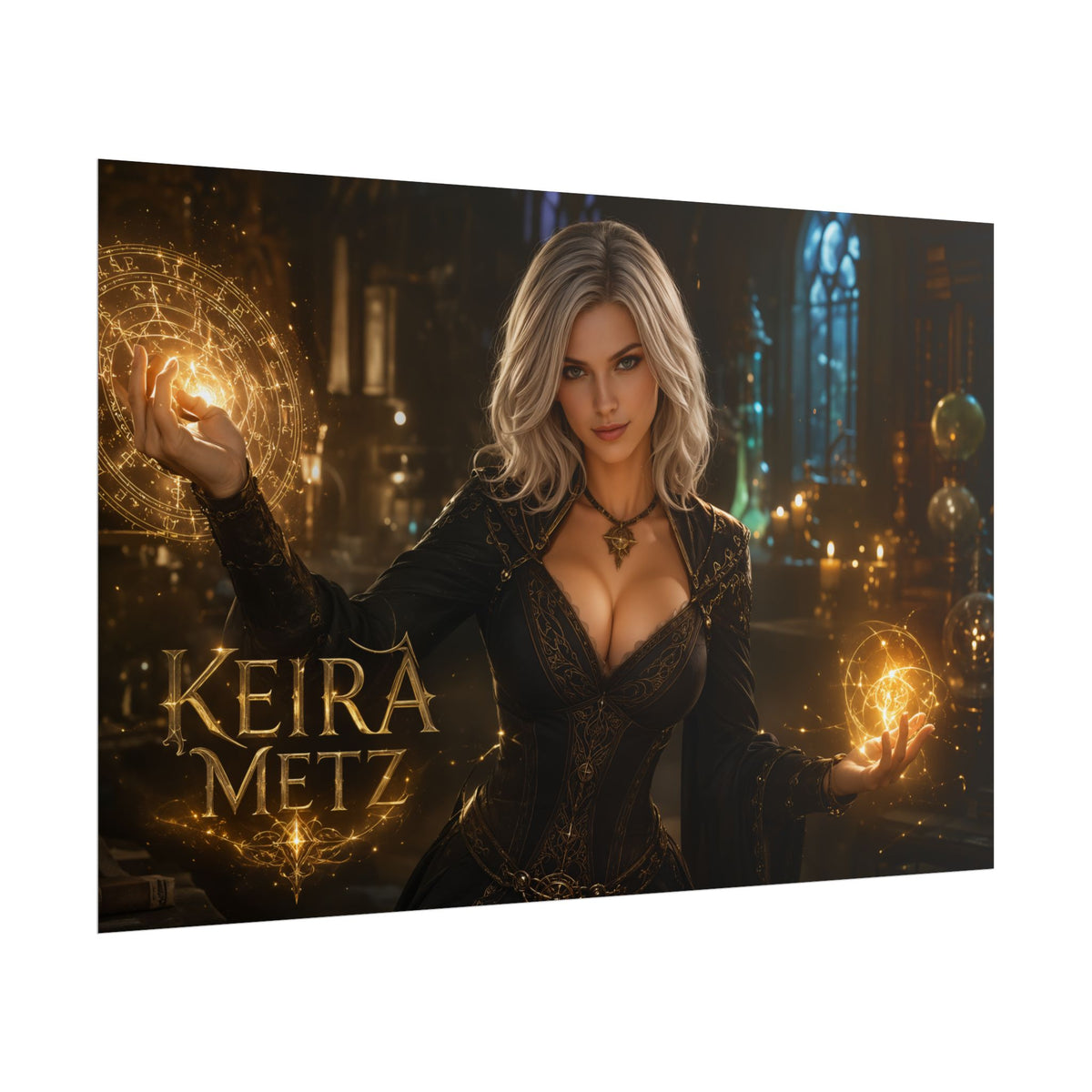 Keira Metz Character Poster The Witcher Fantasy Room Wall Decor Collectible Art