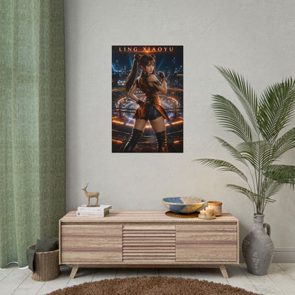 Tekken Ling Xiaoyu Poster Fighting Game Wall Art Print Decor