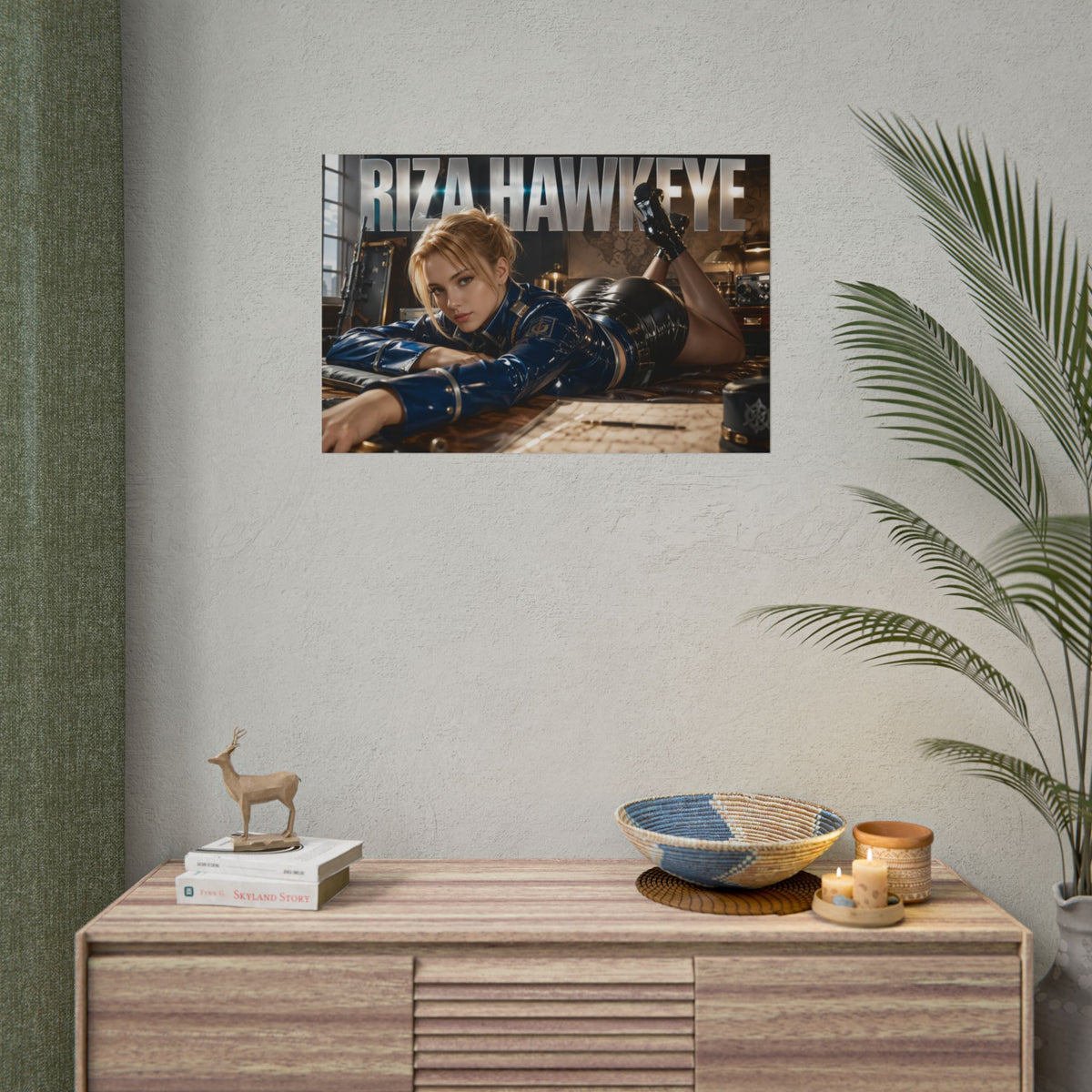 Riza Hawkeye Fullmetal Alchemist Anime Poster Wall Art Character Room Decor