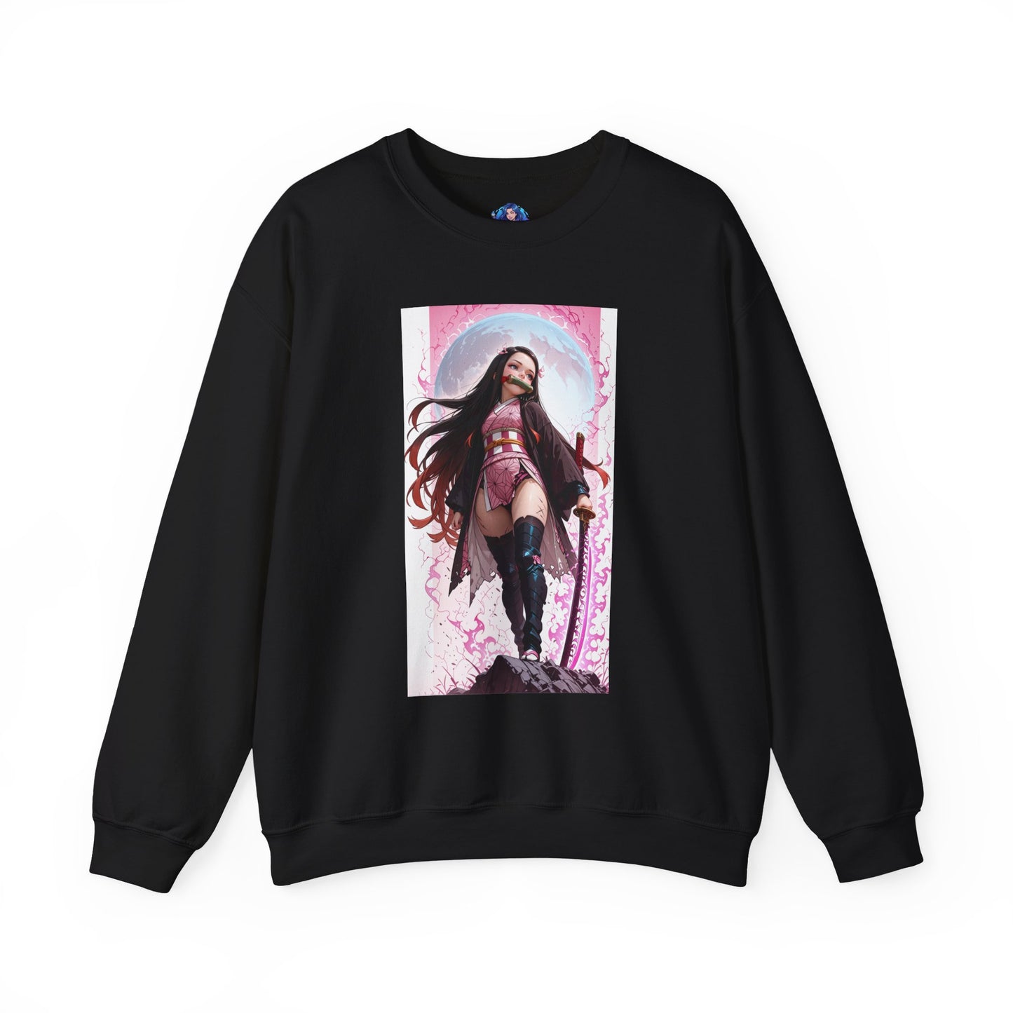 Nezuko Kamado Sweatshirt, Anime Heroine Crewneck, Stylish Demon Slayer Streetwear