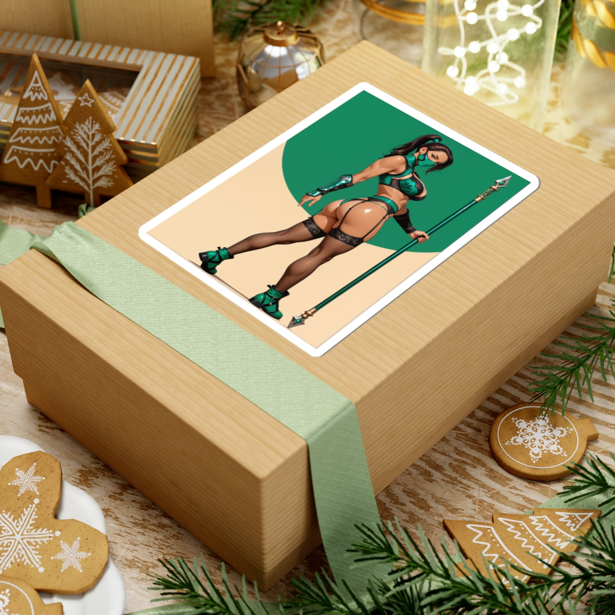 Jade-Aufkleber – Mortal Kombat Vinyl-Aufkleber für Laptops, Notizbücher und Innendekoration