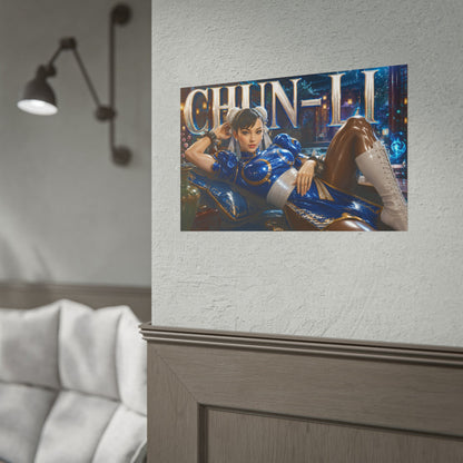 Chun Li Character Poster Street Fighter Gamer Room Wall Art Collectible Decor