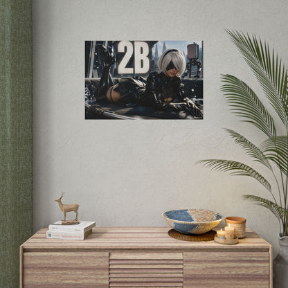 2B Character Poster NieR Gamer Room Wall Art Collectible Decor Collectible Print