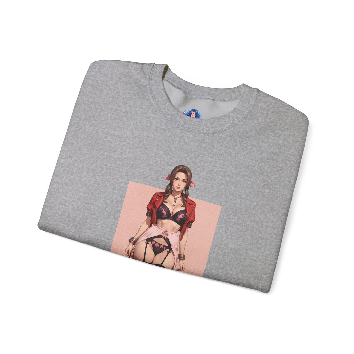 Толстовка Aerith Gainsborough, FFVII Crewneck, елегантний ігровий одяг для колекціонерів