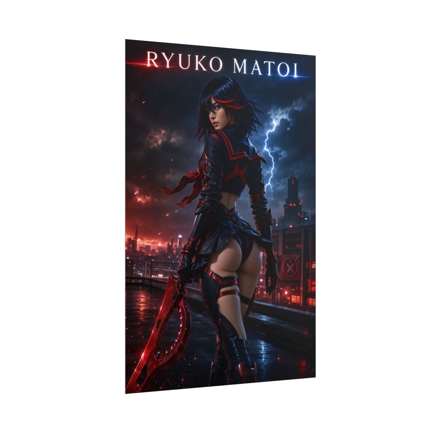 Ryuko Matoi Poster, Kill la Kill Wall Art, Anime Poster, Room Decor