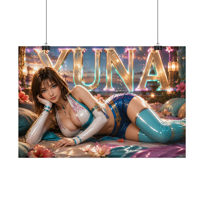 Gaming Wall Art Yuna Poster Game Room Decor Gamer Gift Print Collectible Print