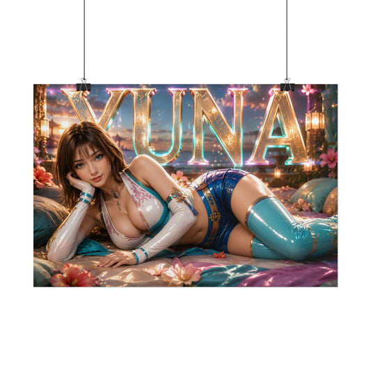 Gaming Wall Art Yuna Poster Game Room Decor Gamer Gift Print Collectible Print
