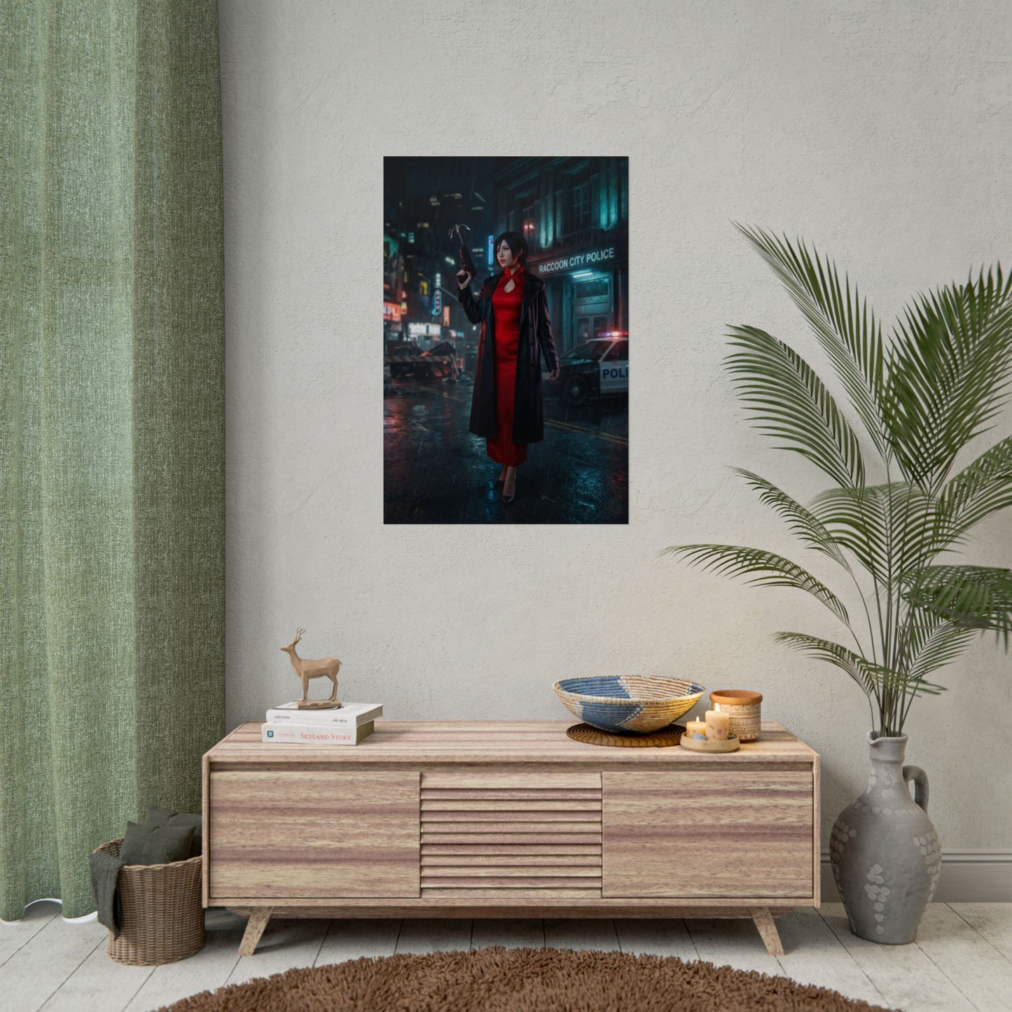 Ada Wong Poster – Iconic Action Heroine Wall Art for Gamer Room Decor