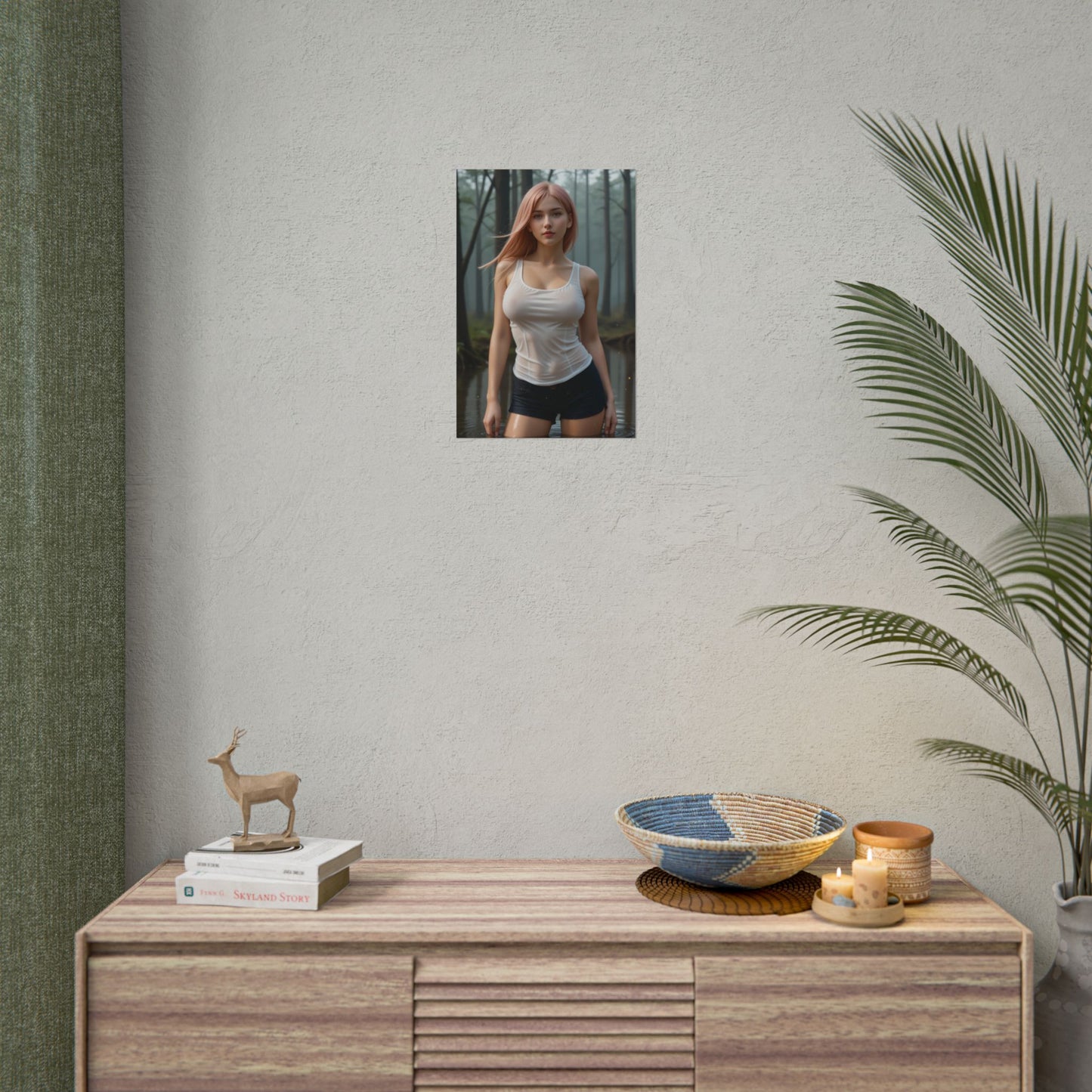 Power Poster, Chainsaw Anime Girl Art Print, Waifu Devil Girl Wall Decor