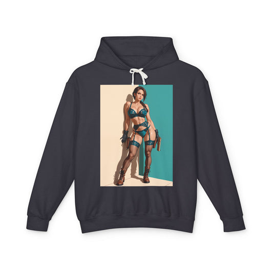 Худі з Ларою Крофт | Худі з іконою ігрового персонажа | Стильний пуловер з Tomb Raiders