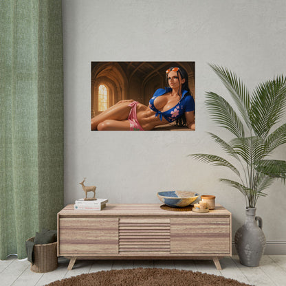 Аніме-постер Ніко Робіна | Настінне мистецтво Вайфу для кімнати отаку або ігрової конфігурації