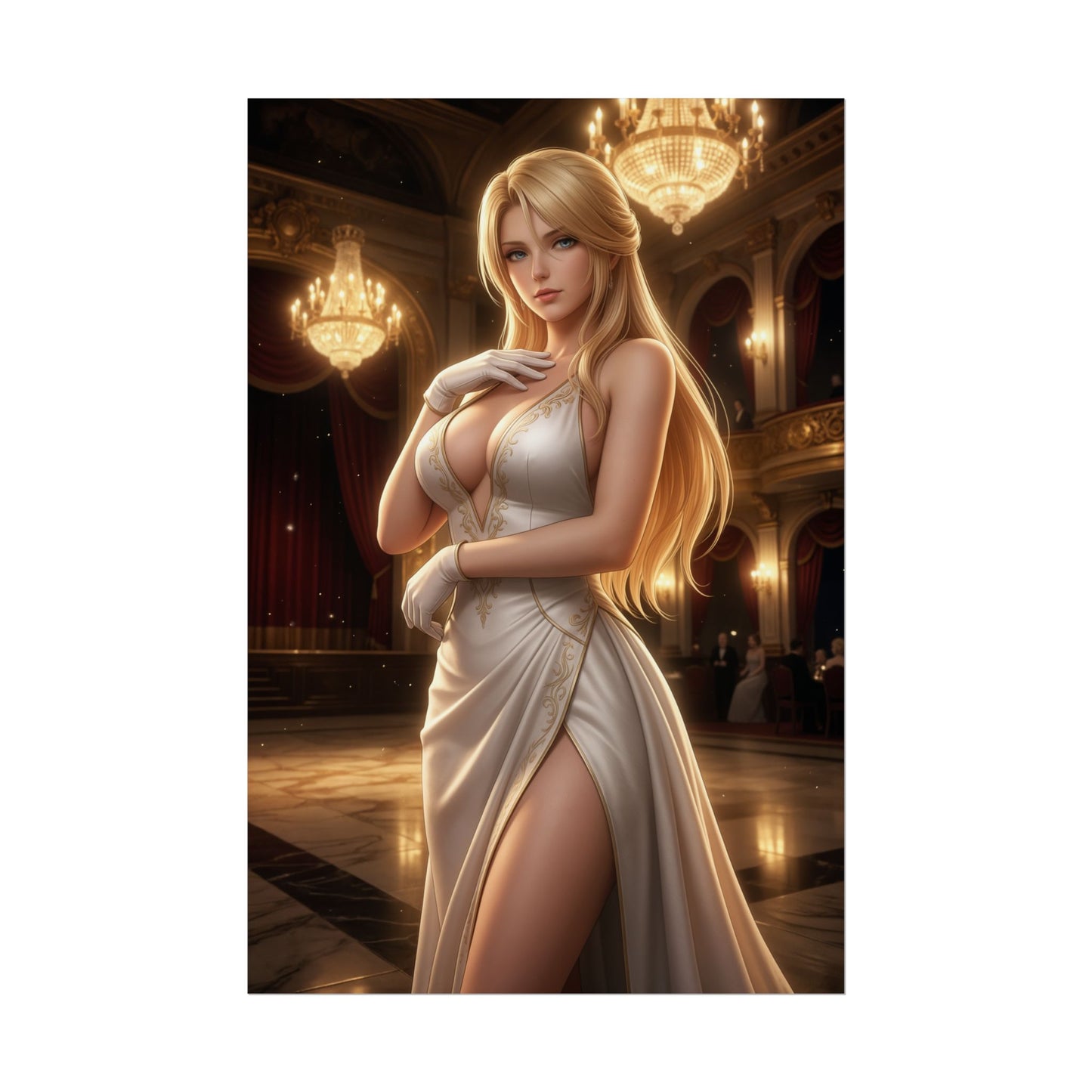 Helena Douglas Dead or Alive Poster Fighter Woman Wall Art Blonde Girl Print Martial Artist Character Gaming Room Decor Gift