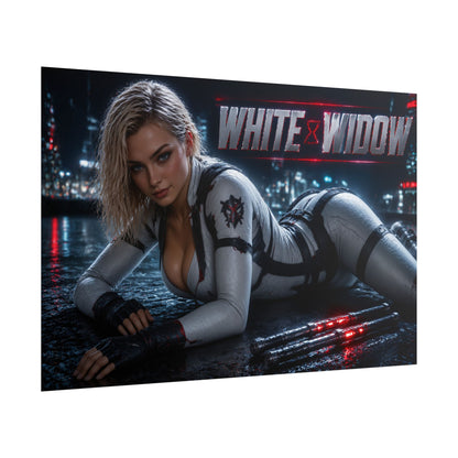 White Widow Character Poster Comic Style Wall Decor Bedroom Collector Gift