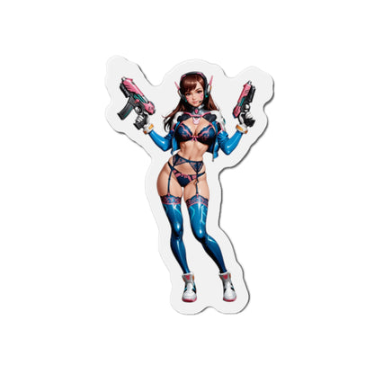 Магніт D.VA Anime – Магніт на холодильник Overwatch, декор із милою дівчиною-меха