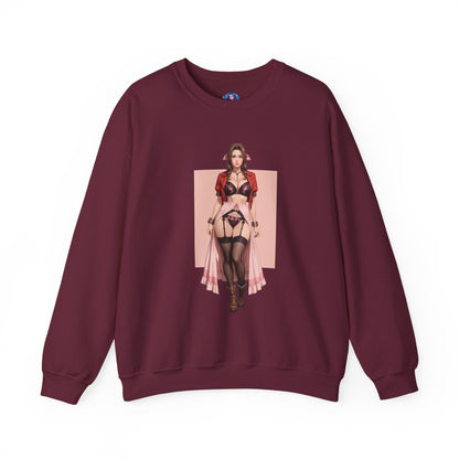 Толстовка Aerith Gainsborough, FFVII Crewneck, елегантний ігровий одяг для колекціонерів