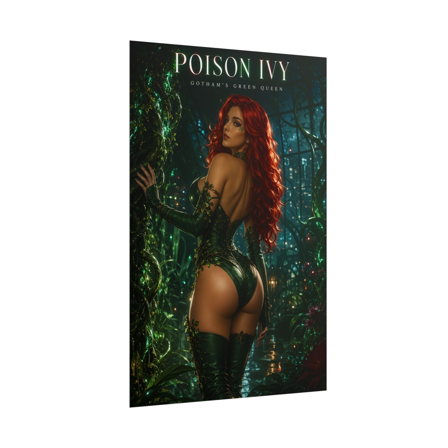 Poison Ivy Poster, DC Comics Wall Art, Fantasy Print, Gamer Decor
