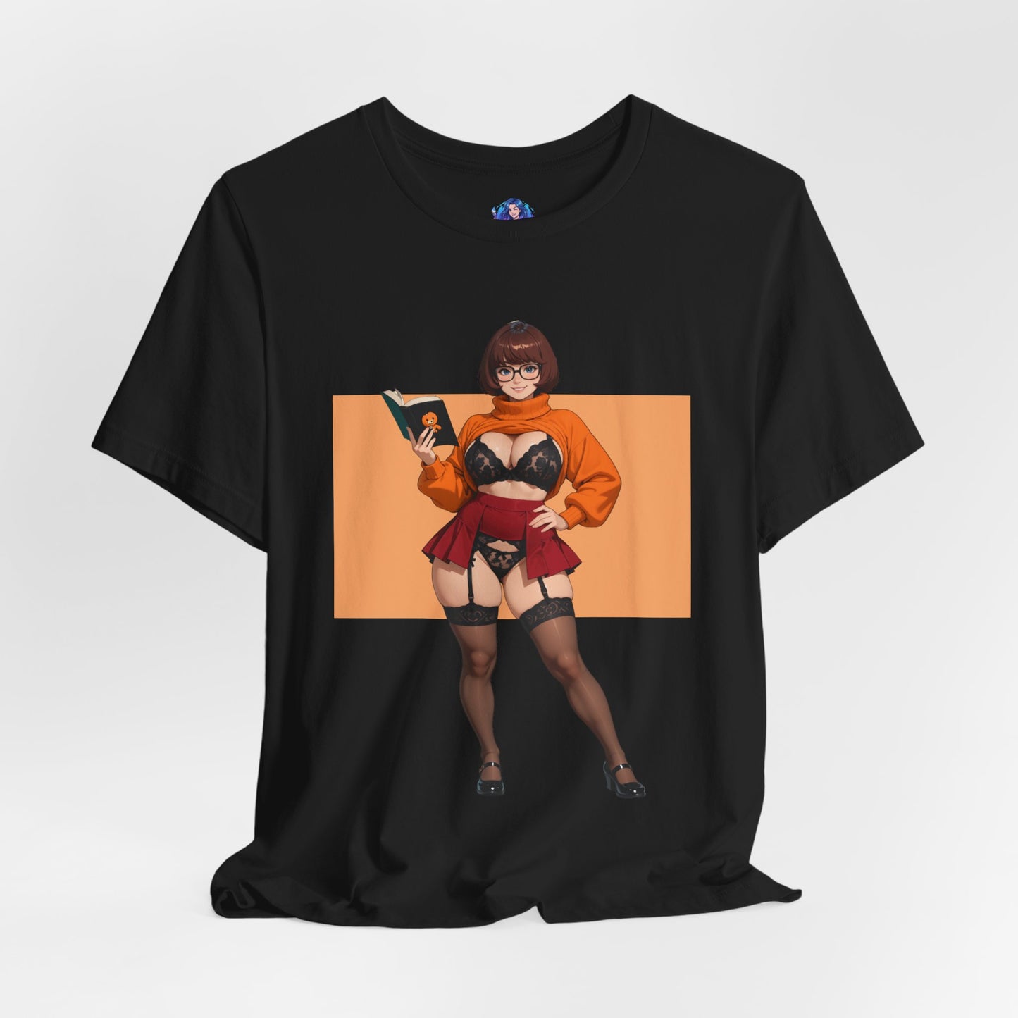 Velma Grafik-T-Shirt | Süßes Nerd-Girl-T-Shirt für Otakus und Retro-Fans | Smart-Heroine-Shirt