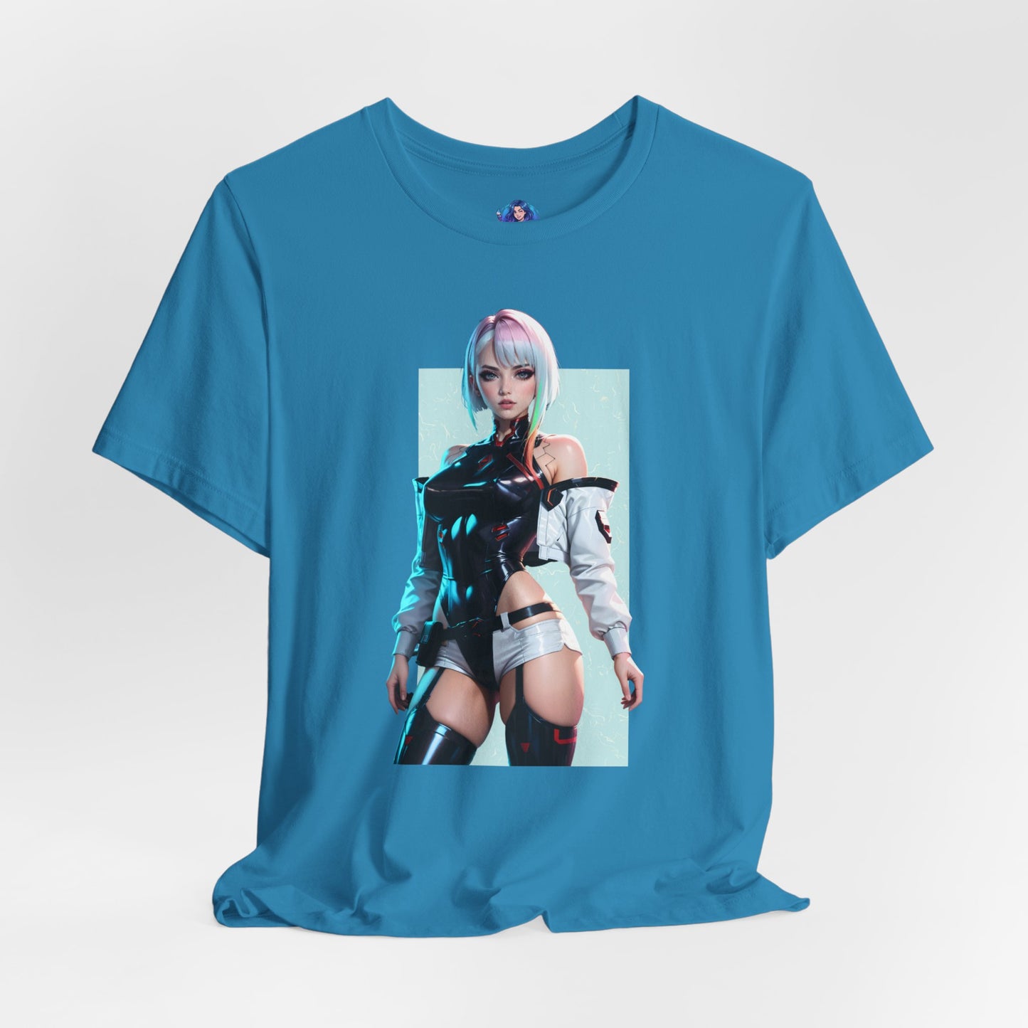 Lucy Edgerunners T-Shirt | Cyberpunk-Anime-Shirt für Gamer und Otaku-Fans | Neon-Waifu-Shirt